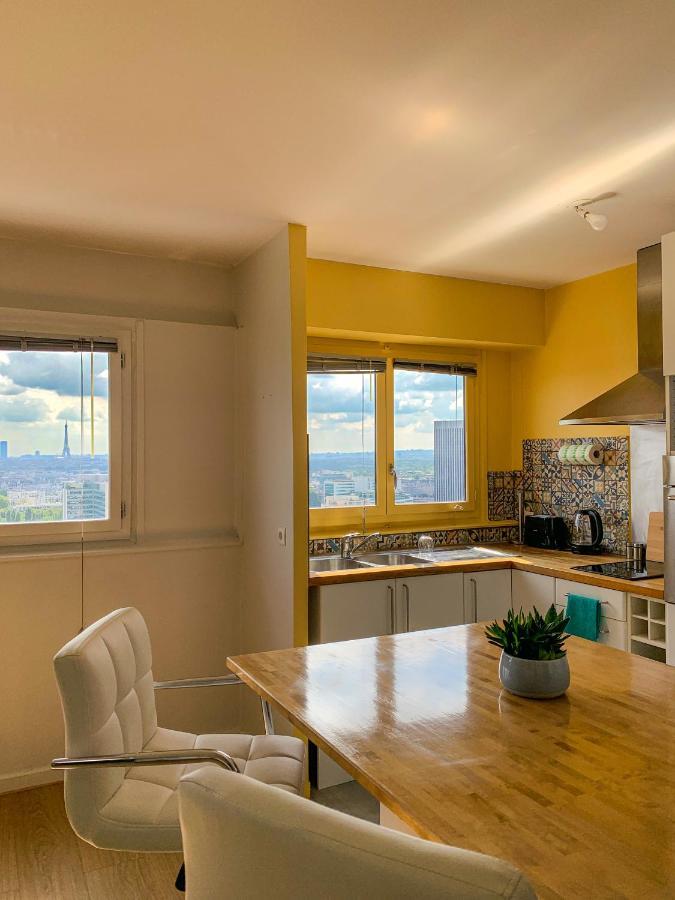 Vue Panoramique Sur Paris : Sublime Appartement Au Centre De クルブヴォア エクステリア 写真